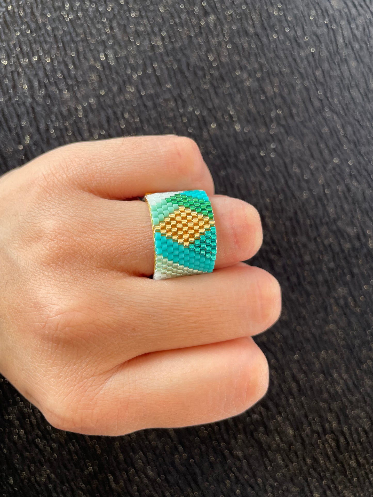 ANILLO MIYUKI 1,5 cm de alto