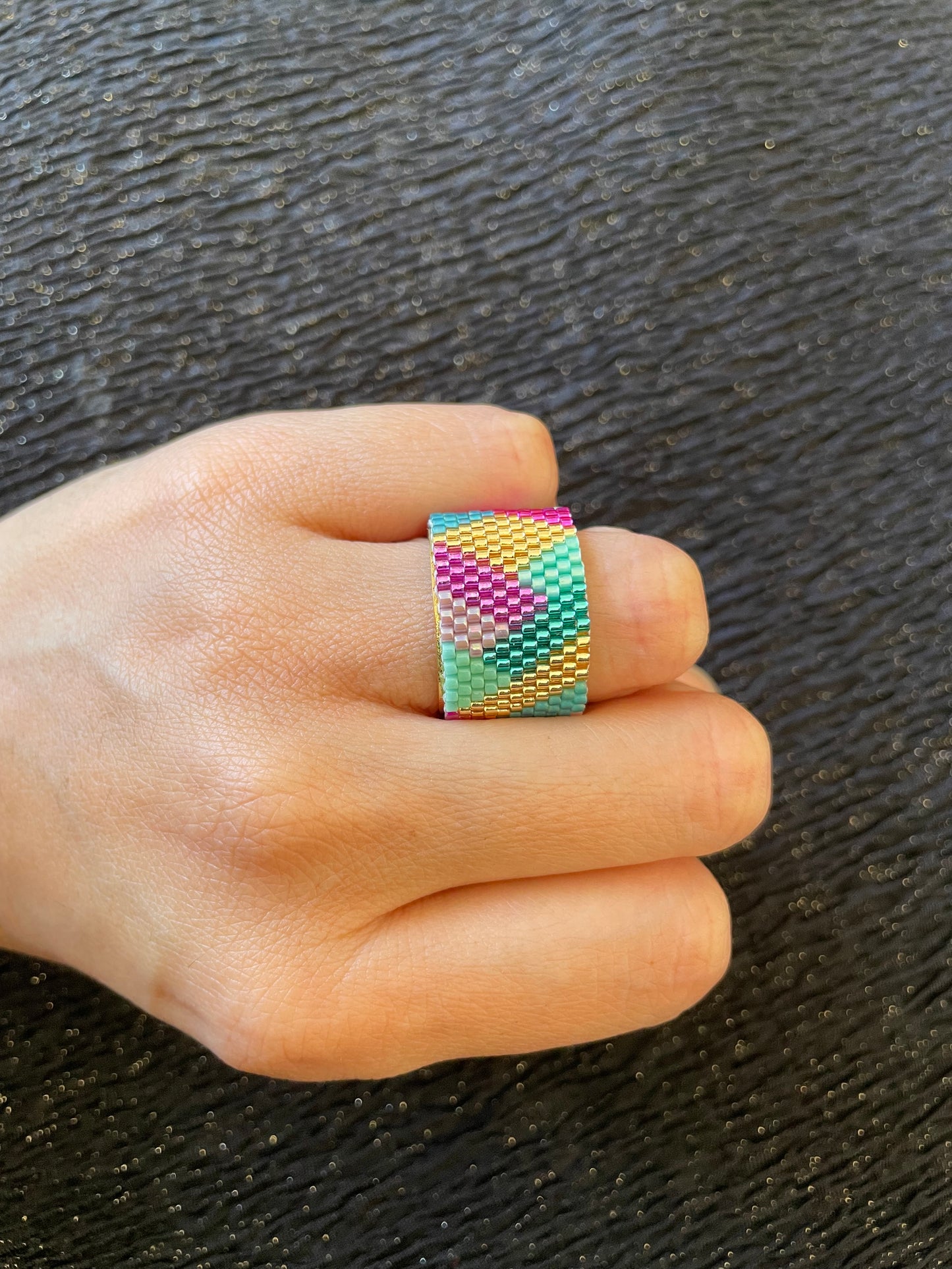 ANILLO MIYUKI 1,5 cm de alto