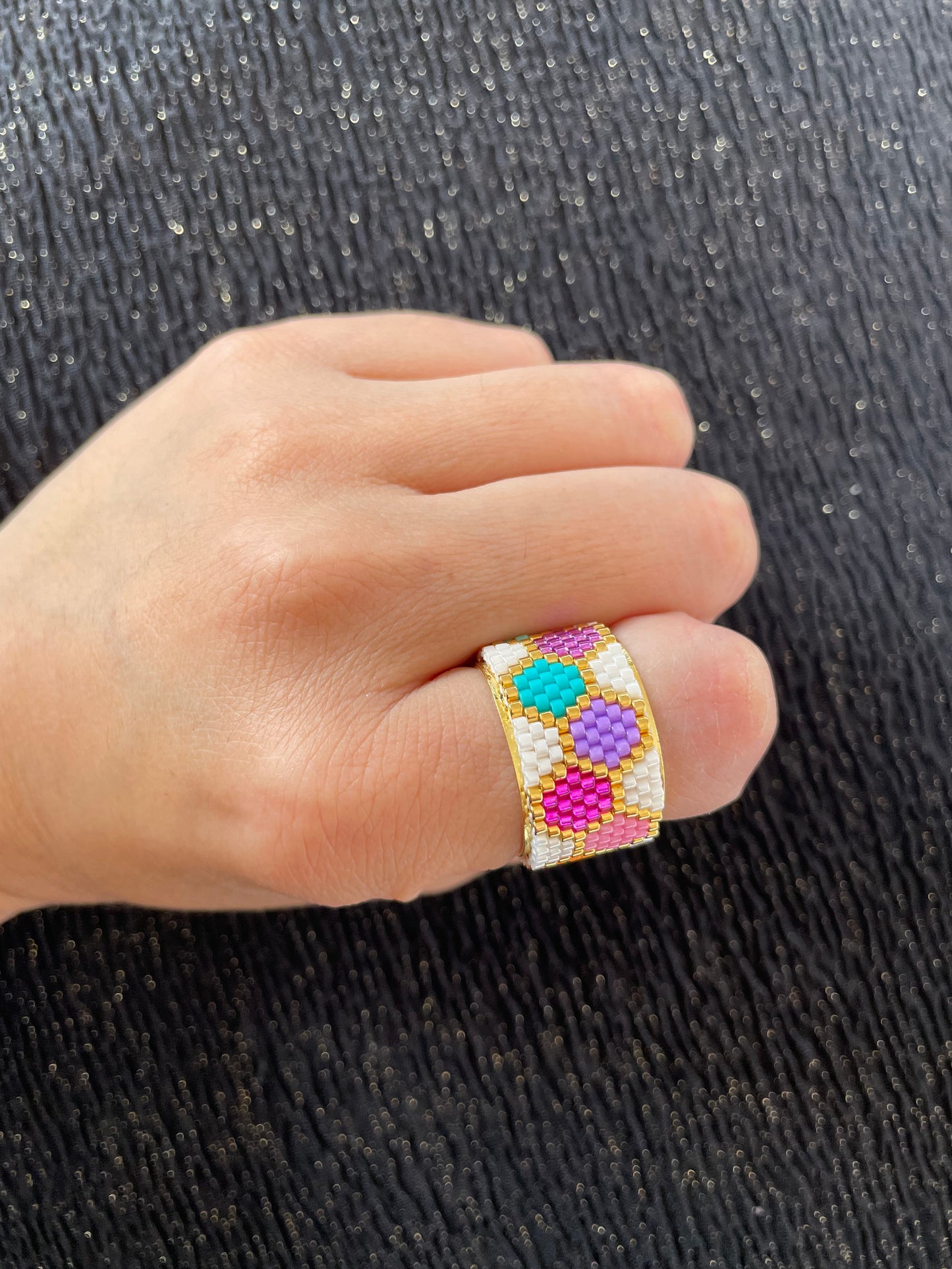 ANILLO MIYUKI 1,5 cm de alto
