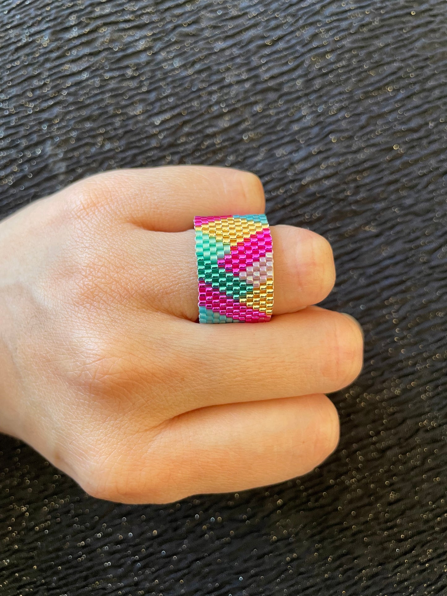 ANILLO MIYUKI 1,5 cm de alto