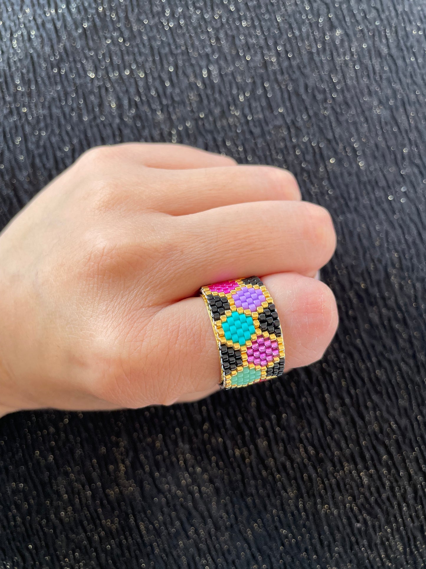ANILLO MIYUKI 1,5 cm de alto